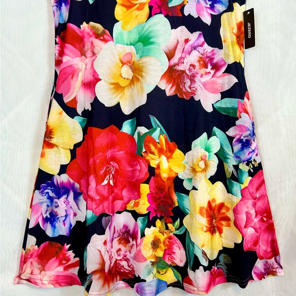 NWT Womens Colorful Floral Summer Tank Style Knit Dress / Small - Picture 4 of 10